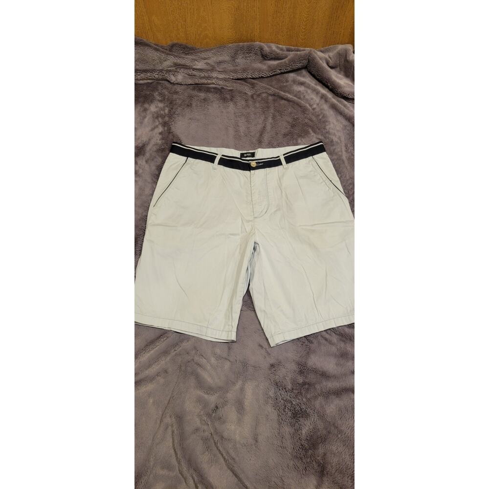 Boss Hugo Boss Shorts Mens 34 Light Blue Golf Chino Casual Summer Lightweight